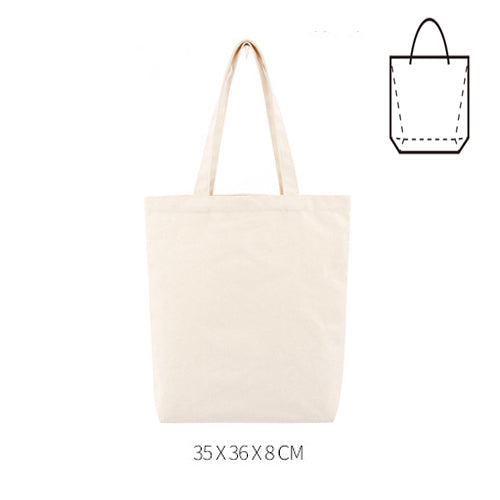 Reusable Cotton Shopping Bags Eco Foldable Shoulder Bag Large Handbag Fabric Canvas Tote Bag for Market Shopping Bags Foldable
