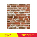 12 uds, autoadhesivo, impermeable, Fondo de TV, papel tapiz de ladrillo, pegatina de pared 3D, papel tapiz para habitación, Mural decorativo para dormitorio