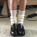 Neue japanische Lolita süßes Mädchen Beinwärmer Stricksocken Wollknäuel gestrickte Fußabdeckung Cosplay Frauen Herbst Winter Haufen Haufen Socken