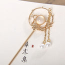 Palillos de Metal para el cabello de estilo chino para mujer