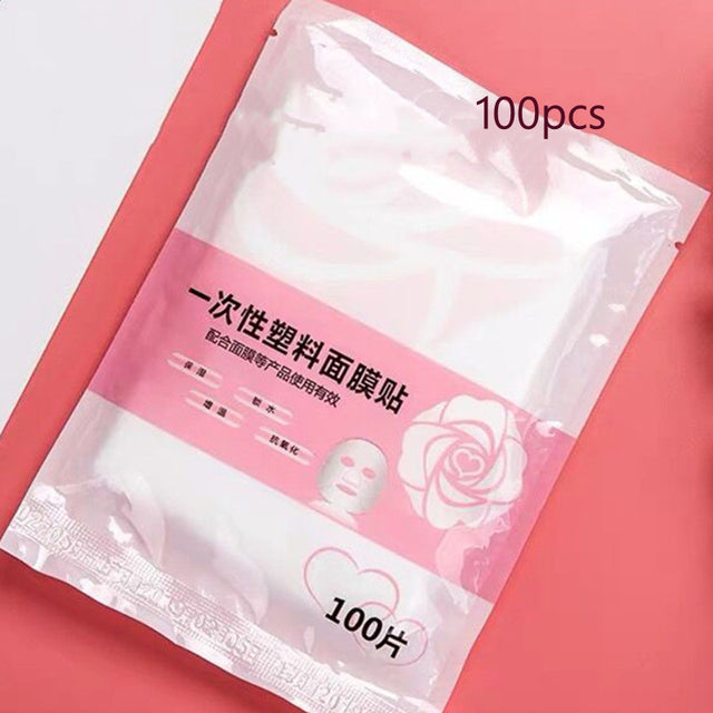 Disposable Plastic Film For Face Fresh keeping Film Mask Ultra Thin Skin Care Paper Beauty Salon Promote Products Absorption