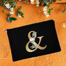 Make-up-Taschen für die Brautjungfer, Blumen-Alphabet-Druck, Kosmetikkoffer, Brautparty, Make-up-Tasche, Necessaries, Lady Tote, Geldbörse, Hochzeitsgeschenke