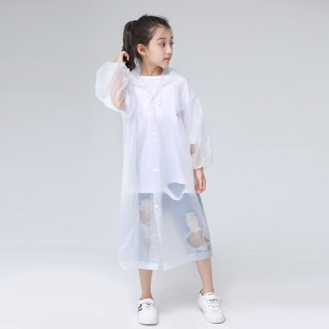 Chubasquero de EVA a la moda para niños, chubasquero impermeable grueso para niños, traje de lluvia impermeable