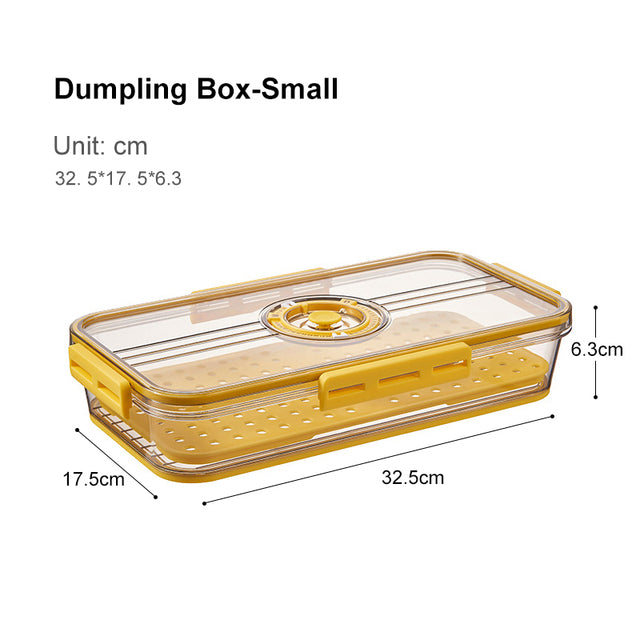 Kühlschrank-Aufbewahrungsbox Küchen-Aufbewahrungsbehälter PET-Kunststoff in Lebensmittelqualität, transparent, verdickte Zeitmessung, gefrorene Organizer-Box