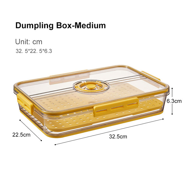 Kühlschrank-Aufbewahrungsbox Küchen-Aufbewahrungsbehälter PET-Kunststoff in Lebensmittelqualität, transparent, verdickte Zeitmessung, gefrorene Organizer-Box