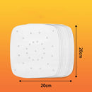 100 Stück 9/8/7 Zoll Air Fryer Liner Perforierte Antihaftmatten Perforierte Pergamentpapiere Dampfkorbmatte Backen für die Küche