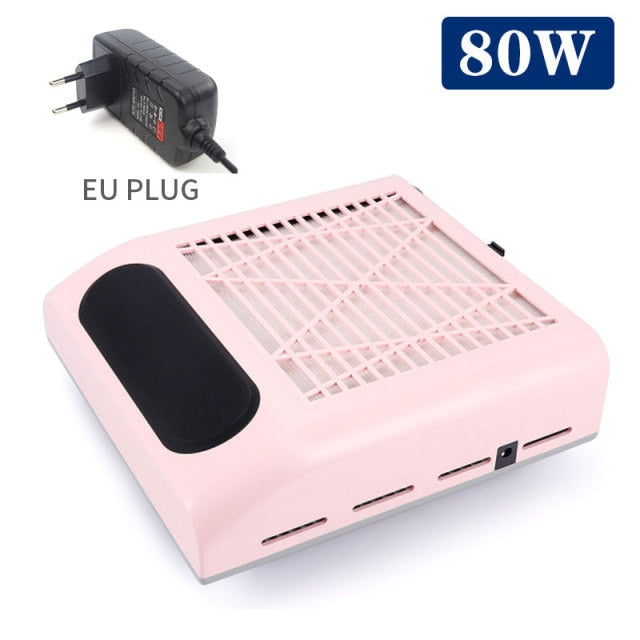 Nail Dust Collector Fan Vacuum Cleaner Manicure Machine Tools With Filter Strong Power Nail Art Tool Nail Vacuum Cleaner