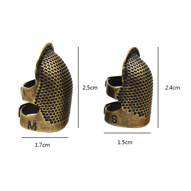 1PCS Retro Finger Protector Antique Thimble Ring Handworking Needle Thimble Needles Craft DIY Household Sewing Tools Accessories