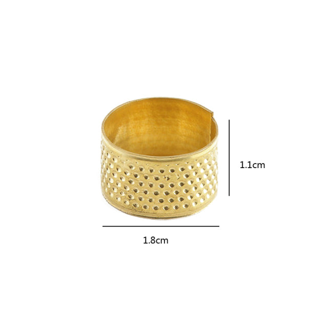 1PCS Retro Finger Protector Antique Thimble Ring Handworking Needle Thimble Needles Craft DIY Household Sewing Tools Accessories
