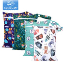 EezKoala Mini-Nasstasche für Baby-Stoffwindeltasche für Menstruationsbinden 18 x 25 cm, Reißverschluss, wasserdicht, wiederverwendbar und waschbar