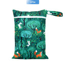 EezKoala Mini-Nasstasche für Baby-Stoffwindeltasche für Menstruationsbinden 18 x 25 cm, Reißverschluss, wasserdicht, wiederverwendbar und waschbar