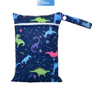 EezKoala Mini-Nasstasche für Baby-Stoffwindeltasche für Menstruationsbinden 18 x 25 cm, Reißverschluss, wasserdicht, wiederverwendbar und waschbar