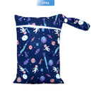 EezKoala Mini-Nasstasche für Baby-Stoffwindeltasche für Menstruationsbinden 18 x 25 cm, Reißverschluss, wasserdicht, wiederverwendbar und waschbar