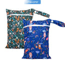 EezKoala Mini-Nasstasche für Baby-Stoffwindeltasche für Menstruationsbinden 18 x 25 cm, Reißverschluss, wasserdicht, wiederverwendbar und waschbar