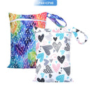 EezKoala Mini-Nasstasche für Baby-Stoffwindeltasche für Menstruationsbinden 18 x 25 cm, Reißverschluss, wasserdicht, wiederverwendbar und waschbar