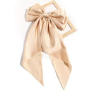 Neue Frauen große Schleife Haarnadel Sommer Chiffon großen Bowknot Fleck Schleife Haarspangen Frauen einfarbig Pferdeschwanz Clip Haarschmuck
