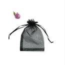 Venta al por mayor 50 unids/lote bolsa de Organza ajustable 5x7 cm 7x9 cm 9x12 cm 10x15 cm cordón joyería embalaje dulces regalos de boda bolsas