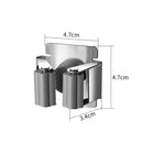 Edelstahl-Mopphaken, an der Wand befestigt, Mopp-Organizer, Lagerregal, Bürste, Besen, Aufhänger, Küche, Badezimmer, zum Aufhängen von Mopps, Halter-Clips