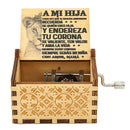 Spieluhr mit Holzschnitzerei und Farbdruck für schöne Ehefrau, Tochter/Sohn, Weihnachtsgeschenk, Weihnachtsgeschenk, You Are My Sunshine Music