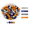 Cute-Idea 20 Stücke Silikon Runde Perlen 9 MM Baby Zahnen Kauperlen DIY Baby Nagetier Schnullerkette Spielzeug Zubehör Babyartikel