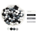 Cute-Idea 20 Stücke Silikon Runde Perlen 9 MM Baby Zahnen Kauperlen DIY Baby Nagetier Schnullerkette Spielzeug Zubehör Babyartikel