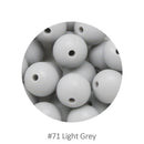 Cute-Idea 20 Stücke Silikon Runde Perlen 9 MM Baby Zahnen Kauperlen DIY Baby Nagetier Schnullerkette Spielzeug Zubehör Babyartikel