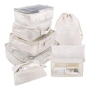 8/6-teiliges Set Reise-Organizer Aufbewahrungstaschen Koffer-Verpackungsset Aufbewahrungskoffer Tragbarer Gepäck-Organizer Kleidung Schuh TidyPouch