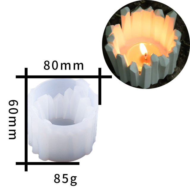Mondform Weinglas Tablett Form Kerzenhalter Silikonformen DIY Kristall Epoxidharz Form Keramik Tongussform Wohnkultur
