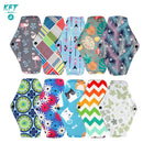 Wiederverwendbare Menstruationseinlagen 6 Stück Frauen Waschbare Damenbinde Pad Baumwolle Bambuskohle Gesundheit Waschbare Menstruationseinlage