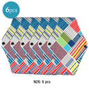 Wiederverwendbare Menstruationseinlagen 6 Stück Frauen Waschbare Damenbinde Pad Baumwolle Bambuskohle Gesundheit Waschbare Menstruationseinlage