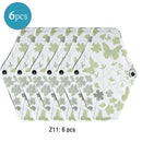 Wiederverwendbare Menstruationseinlagen 6 Stück Frauen Waschbare Damenbinde Pad Baumwolle Bambuskohle Gesundheit Waschbare Menstruationseinlage