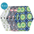 Wiederverwendbare Menstruationseinlagen 6 Stück Frauen Waschbare Damenbinde Pad Baumwolle Bambuskohle Gesundheit Waschbare Menstruationseinlage