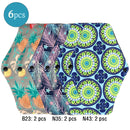 Wiederverwendbare Menstruationseinlagen 6 Stück Frauen Waschbare Damenbinde Pad Baumwolle Bambuskohle Gesundheit Waschbare Menstruationseinlage