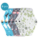 Wiederverwendbare Menstruationseinlagen 6 Stück Frauen Waschbare Damenbinde Pad Baumwolle Bambuskohle Gesundheit Waschbare Menstruationseinlage