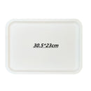 Exquisites nordisches kreatives multifunktionales rechteckiges Kunststoff-Serviertablett Küchen-Organizer Home Kitchen Obst-Dessert-Tablett