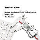 1 rollo, 200 pies, 61M, mecha blanca para velas, mecha tejida de algodón para velas, Material para hacer velas DIY, cera sin humo, núcleo de algodón puro