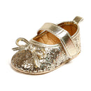 Neugeborene Babyschuhe Baby Jungen Mädchen Schuhe Mädchen Klassische Bowknot Gummisohle Anti-Rutsch PU Kleid Schuhe Erste Wanderer Kleinkind Krippe Schuhe