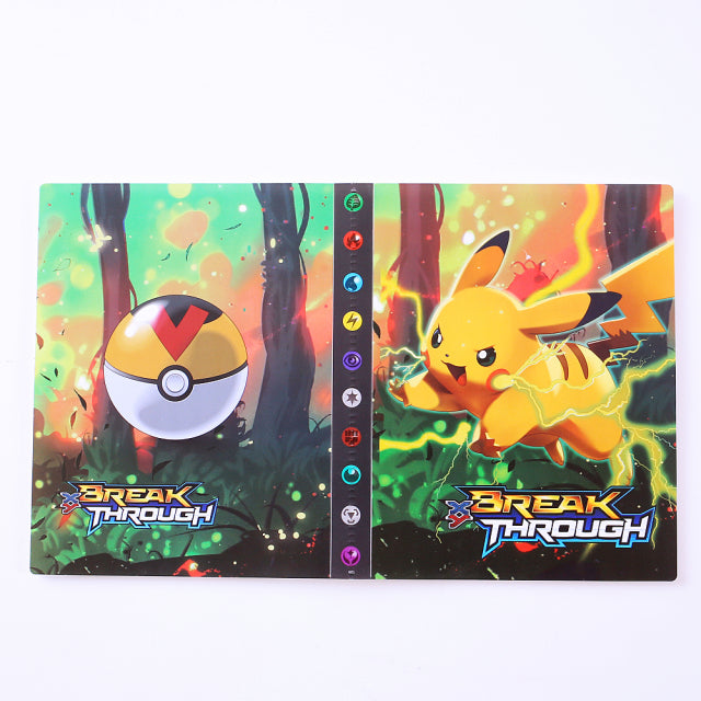 240Pcs Holder Collections Pokemon Cards Album Book Game Characters Map Binder Folder Top Loaded List Toy Christmas Gift For Kid