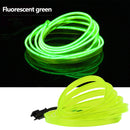 1m/2m/3m/5m Neon LED Car Interior Lighting Strips Auto LED Strip Garland EL Wire Rope Car Decoration lamp Flexible Tube