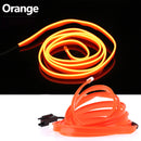 1m/2m/3m/5m Neon LED Car Interior Lighting Strips Auto LED Strip Garland EL Wire Rope Car Decoration lamp Flexible Tube