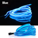 1m/2m/3m/5m Neon LED Car Interior Lighting Strips Auto LED Strip Garland EL Wire Rope Car Decoration lamp Flexible Tube