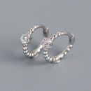 WANTME Echt 100% 925 Sterling Silber Punk Hip-Hop Gliederkette Gothic Ohrstecker für Mode Damen Schmuck Accessoires 2022