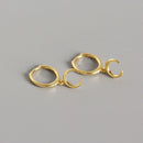 WANTME Echt 100% 925 Sterling Silber Punk Hip-Hop Gliederkette Gothic Ohrstecker für Mode Damen Schmuck Accessoires 2022