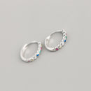 WANTME Echt 100% 925 Sterling Silber Punk Hip-Hop Gliederkette Gothic Ohrstecker für Mode Damen Schmuck Accessoires 2022