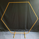 Eisen-Kreis-Hochzeits-Geburtstags-Bogen-Dekorations-Hintergrund-geschmiedete Stützen-im Freienrasen-runder Hintergrund-Hochzeits-Rahmen-Hochzeitsdekor