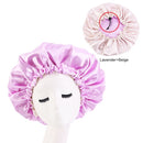 Neue feste Frauen-Satin-Mütze-Art- und Weisefleck-seidige große Mütze für Dame-Schlaf-Kappe Headwrap-Hut-Haar-Verpackungs-Zusatz-Großverkauf