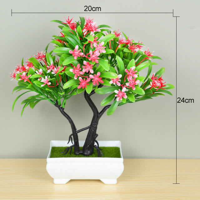 Künstliche Pflanzen Bonsai Kleiner Baum Topf Gefälschte Pflanze Blumen Topf Ornamente Für Zuhause Zimmer Tischdekoration Hotel Garten Dekor