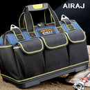 AIRAJ Multifunktions-Werkzeugtasche 1680D Oxford-Stoff-Elektrikertasche, wasserdichte Anti-Fall-Aufbewahrungstasche mit mehreren Taschen