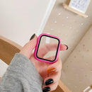 Funda protectora de pantalla para Apple Watch Series 7 6 SE 5 4 3 44mm 40mm 45mm iwatch 42mm 38mm vidrio + cubierta Apple Watch Accesorios