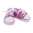 Zapatos de muñeca de lona de 7 cm, 14 estilos, accesorios de ropa para ropa de bebé nacido de 43 cm, muñeca americana de 18 pulgadas, juguete para niña de nuestra generación